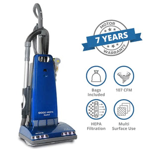 Prolux 9000 Upright Bagged Vacuum Cleaner - Sealed Filtration with On Board Tools and 7 Year Warranty!