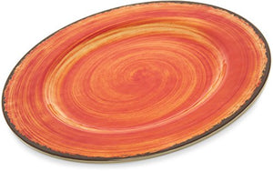 CFS Mingle Plastic Dinner Plate 11 Inches Fireball (Pack of 12)