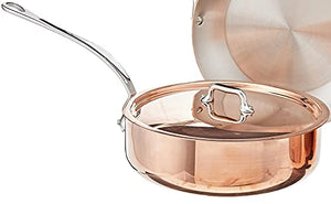 Mauviel Made In France M'Heritage Copper M150S 5-Piece Cookware Set, Cast Stainless Steel Handles.
