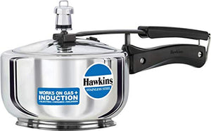 Hawkins Stainless Steel Pressure Cooker Induction Bottom 2L Multi Cooker