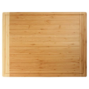 BambooMN Universal Premium Pull Out Cutting Boards - Under Counter Replacement - Designed To Fit Standard Slots - Heavy Duty Kitchen Board with Juice Groove - 22" x 18" x 0.75" - 1 Piece