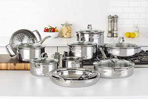 Viking 3-Ply 17pc Stainless Steel Cookware Set