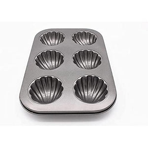 PDGJG Carbon Steel Cake Mold for Chocolate Cookie Shell Mould Cream Pastries DIY Accessories Biscuit Dessert Baking Molds