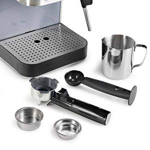 Cuisinart EM-100NP1 1.66 Quart Maker Espresso Machine, Stainless Steel, Manual
