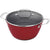CUISINART 5.2-Quart Round Covered Casserole with Glass Lid (CIL4525-26RC), Red