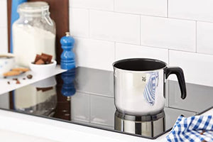WMF Milk Pot Ø 14 cm Approx. l Pouring Rim Cromargan Stainless Steel Brushed Suitable for All Stove Tops Including Induction Dishwasher-Safe