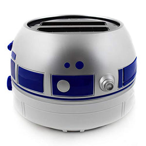 Uncanny Brands Star Wars R2D2 Deluxe Toaster - Lights-Up and Makes Sounds Like Artoo