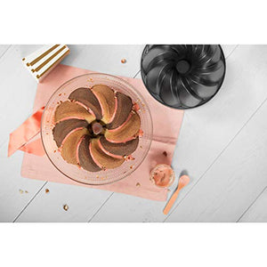 Kaiser Inspiration Design Bundt Cake Tin 25 cm with Curved Surface Structure Cast Aluminium Cake Tin Non-Stick Coating