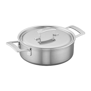 Demeyere Industry 5-Ply 4-qt Stainless Steel Deep Saute Pan, Silver