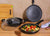 Will and Weaves Granite Deluxe Cookware Set 3 pc with Glass Lid Wok Tawa Fry Pan Granite Kadai Karahi Kadhai with Tawa Granite Tava Fry Pan with Lid