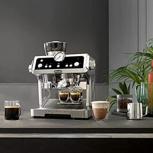 De'Longhi Specialista Prestigio, Barista Pump Espresso Machine, Bean to Cup Coffee and Cappuccino Maker, EC9355.M, Metal