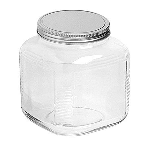 Anchor Hocking AHG17 Crystal Glass Gallon Cracker Jar, 1 gal, Clear