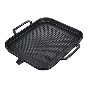 PDGJG Kitchen Non-Stick Cooking Grill Pan Cast Iron Reversible Griddle Pan Plate Large Hot Induction Cooking with Handles