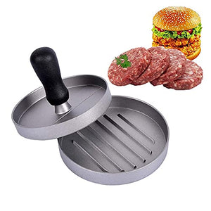 PDGJG 12Cm Round Burger Press Hamburger Maker Alloy Hamburger Mold Form Press Aluminum Meat Beef Tools