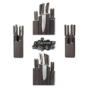 Cangshan A Series 1022285 German Steel Forged DENALI Magnetic Knife Block Set, Walnut