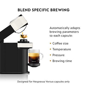 Nespresso Vertuo Next Coffee and Espresso Machine by De'Longhi, White, Compact, One Touch to Brew, Single-Serve Coffee Maker and Espresso Machine