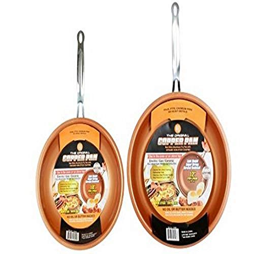 Original Copper Pan 10-inch and 12-inch Round Pans (Set of 2)
