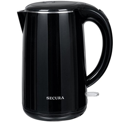 Secura SWK-1701DB The Original Stainless Steel Double Wall Electric Water Kettle 1.8 Quart