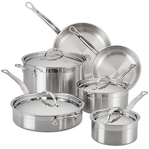 Hestan - ProBond Collection - Professional Clad Stainless Steel 10-Piece Ultimate Cookware Set