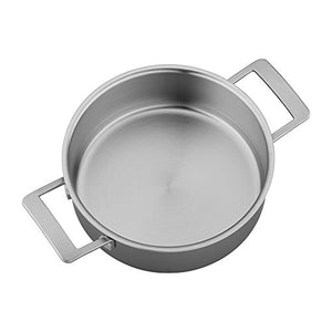 Demeyere Industry 5-Ply 4-qt Stainless Steel Deep Saute Pan, Silver