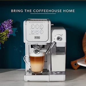 Mr. Coffee® One-Touch CoffeeHouse+ Espresso, Cappuccino, and Latte Maker, White