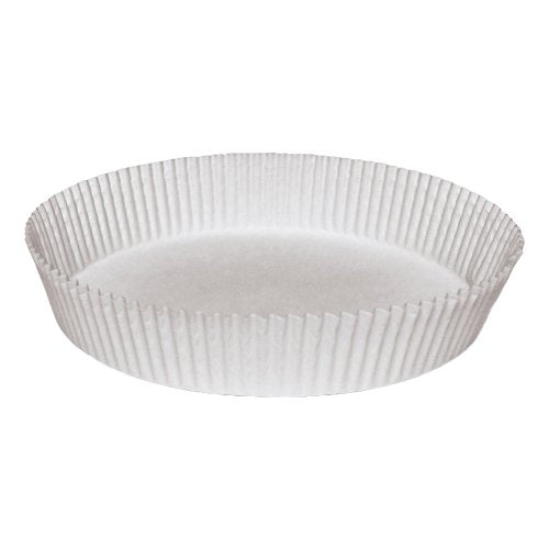 Hoffmaster BL7FCL Waxed, Fluted Round Cake/Tart Liner, 9-3/4" Diameter x 1-1/2" Height, White (4 Packs of 250)
