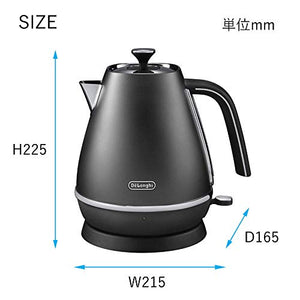 DeLonghi Distinta collection Electric kettle KBI1200J (Elegance Black)