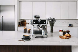 De'Longhi La Specialista Espresso Machine with Sensor Grinder, Dual Heating System, Advanced Latte System & Fancy Collection Double Walled Thermo Espresso, Cappuccino and Latte Macchiato Glasses