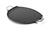Outset Cast Iron Grill Skillet and Pan with Forged Handles for Pizza, Eggs, Pancakes, Burgers and Steaks, 14-inch, Black