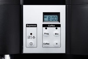 Krups XP160050 Coffee Maker and Stainless Espresso Machine Combination, Black