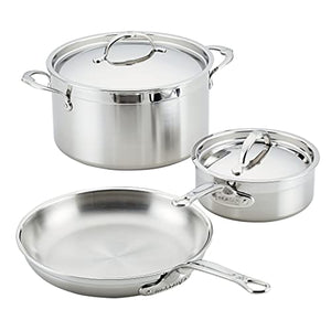 Hestan - ProBond Collection - Professional Clad Stainless Steel 5-Piece Ultimate Cookware Set
