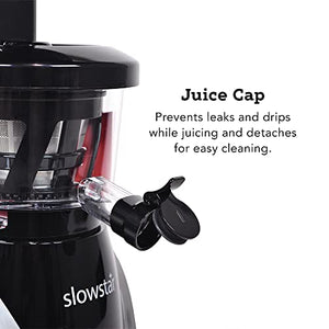 Tribest Slowstar SW-2020 Vertical Masticating Cold Press Juicer & Juice Extractor with Mincer, Silver