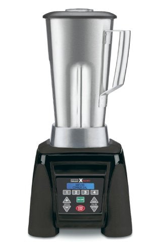 Waring Commercial MX1300XTS 3.5 HP Blender with 4 recipe programable LCD Display and a 64 oz Stainless Steel Container, 120V, 5-15 Phase Plug