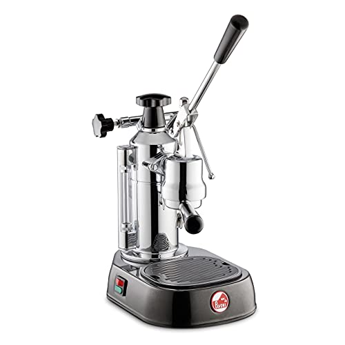 La Pavoni EPBB-8 Europiccola 8-Cup Lever Style Espresso Machine, Black Base