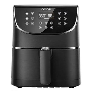 COSORI Smart WiFi Air Fryer(100 Recipes), 13 Cooking Functions 5.8 QT, Black & Air Fryer Max XL(100 Recipes) Digital Hot Oven Cooker, One Touch Screen with 13 Cooking Functions, 5.8 QT, Black
