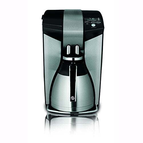 12 Cup Black/Brushed Stainless Steel Coffee Maker, with Thermal Carafe