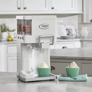 Cuisinart ICE-45P1 Mix-it-in 1.5-Quart Soft Serve Ice Cream Maker, Make Professional Quality Ice Cream, Yogurt, Sorbet and Sherbet from Home, White