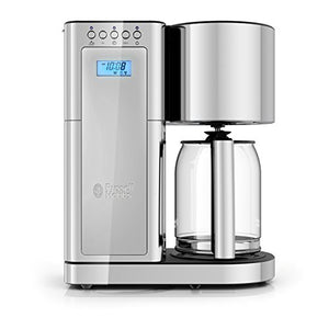 Russell Hobbs Glass Series 8-Cup Coffeemaker, Silver & Stainless Steel, CM8100GYR