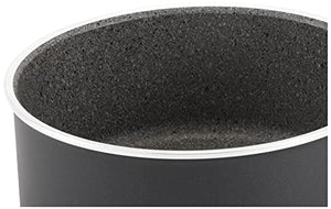 BALLARINI Bologna Granitium Saucepan with 1 Handle, Aluminium, Black, 16 inch