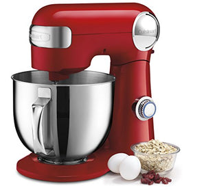 Cuisinart 5.5-Quart Stand Mixer, Manual, Ruby Red