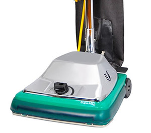 Bissell BigGreen Commercial BG107HQS DayClean Quiet-Motor System Upright Vacuum, Comfort Grip Handle with Magnet, 650W, 12" Vacuum Width