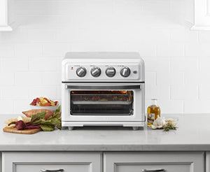 Cuisinart TOA-60W Convection AirFryer Toaster Oven, Premium 1800-Watt Motor with 7-in-1 Functions and Wide Temperature Range, Large Capacity Air Fryer with 60-Minute Timer/Auto-Off, White