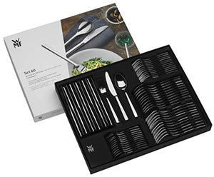 WMF Cutlery Set 60-Piece for 12 People Dune Cromargan 18/10 Stainless Steel Polished
