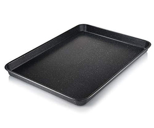 Granite Stone Pro 5 Piece Bakeware Set, 0.8MM Gauge, Durable Nonstick Surface, Oven Safe 550°F with No Warping, Dishwasher Safe, Cookie Sheet, Muffin Pan, Loaf Pan & Round Pan and XL Rectangular Tray