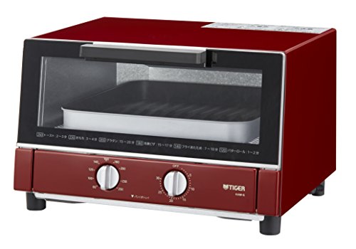TIGER Toaster Oven"YAKITATE" KAM-G130-R (Red)【Japan Domestic genuine products】