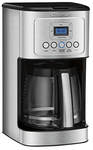 Cuisinart DBM-8 Supreme Grind Automatic Burr Mill, Stainless Steel & DCC-3200P1 Perfectemp Coffee Maker, 14 Cup Progammable with Glass Carafe, Stainless Steel