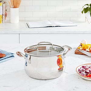 Cuisinart Contour Stainless 5-Quart Dutch Oven with Glass Cover