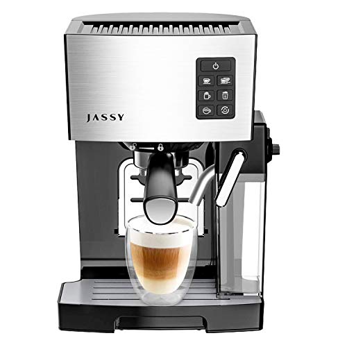 Espresso Machine Cappuccino Coffee Machine with 19 BAR Pump & Powerful Milk Tank for Home Barista Brewing,Multiple Functions for Espresso/Moka/Cappuccino,Self-Cleaning System,1250W
