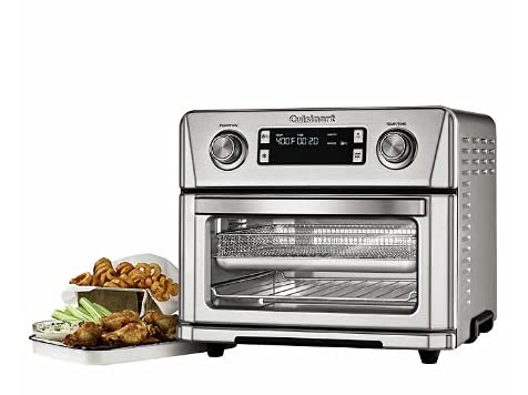 Cuisinart CTOA-130PC2 Digital Model Airfryer Toaster Oven, 0.6 cu ft, Silver