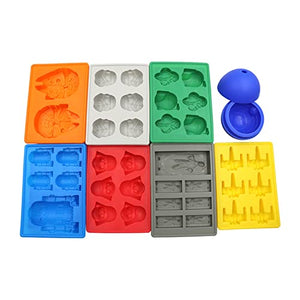- Do-it-yourself, development thinking, food grade summer 8pcs Silicone Ice Cube Tray Molds Diy Reusable Chocolate Cake Candy Jello Molds Summer Kitchen Tool for kids and adults OneColor